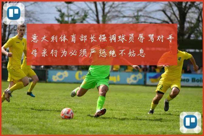 意大利体育部长强调球员辱骂对手母亲行为必须严惩绝不姑息